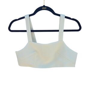 Racil Cream Cropped Tank Top size 38